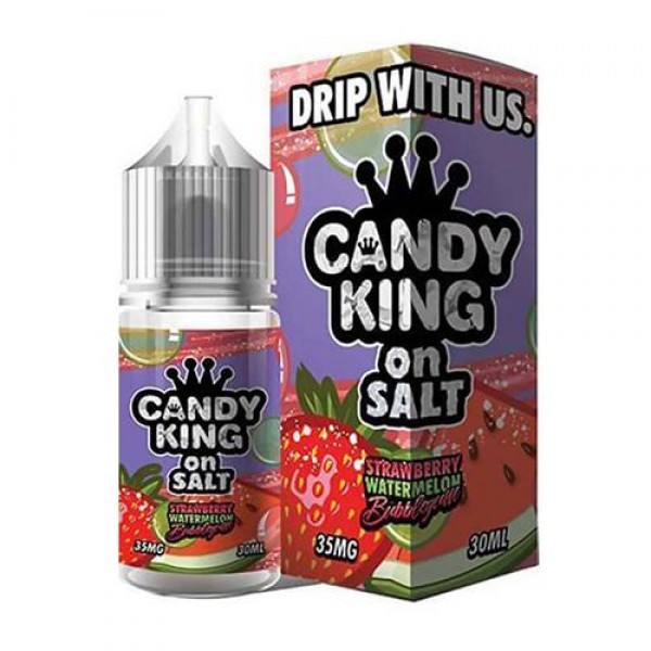 Candy King Strawberry Watermelon Bubblegum Synthetic Nicotine 30ml Nic Salt Vape Juice