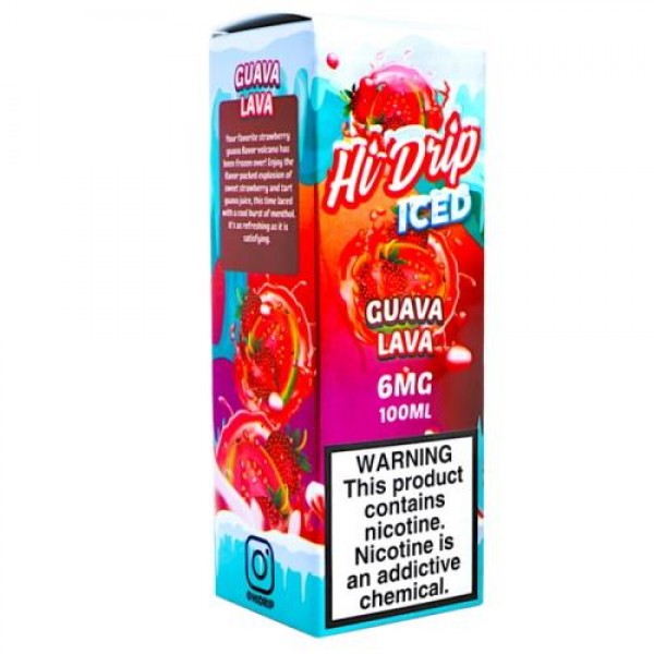 Hi-Drip Iced 100ml Guava Lava Vape Juice