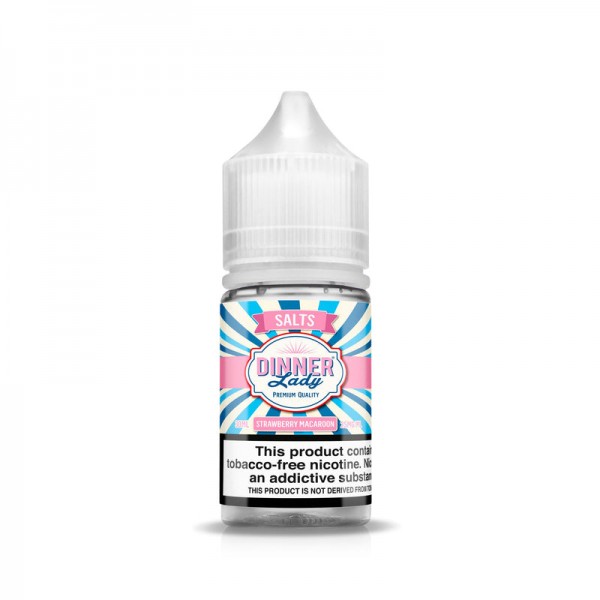Strawberry Macaroon 30ml TF Nic Salt Vape Juice - Dinner Lady Salts