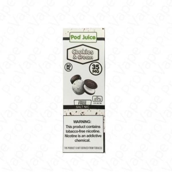 Pod Juice Cookies n Cream 30ml Nic Salt Vape Juice