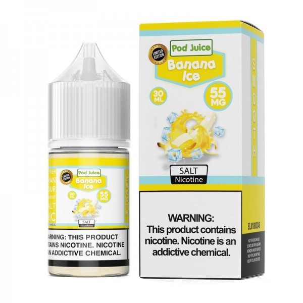 Pod Juice Banana Ice TF 30ml Nic Salt Vape Juice