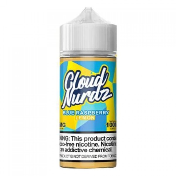 Blue Raspberry Lemon 100ml Synthetic Nic Vape Juice - Cloud Nurdz
