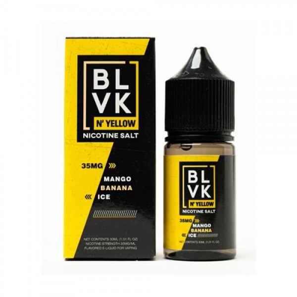 BLVK N'Yellow Salts Mango Banana Ice 30ml Nic Salt Vape Juice