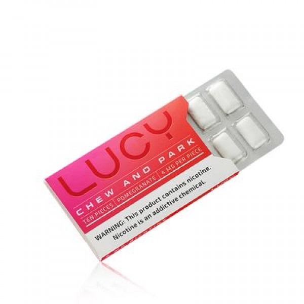 LUCY Nicotine Gum - Pomegranate Flavor (3 Pack)