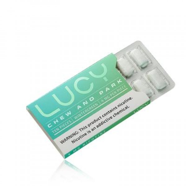 LUCY Nicotine Gum - Wintergreen Flavor (3 Pack)
