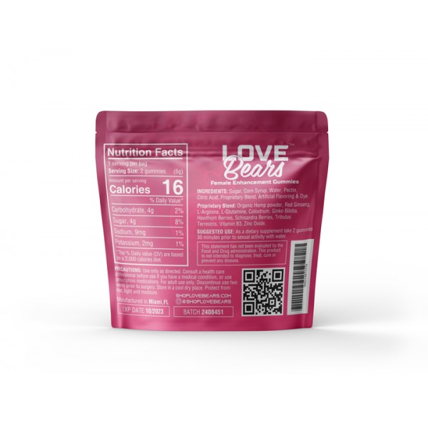 Love Bears Sexual Enhancement Gummies (2x Pack)