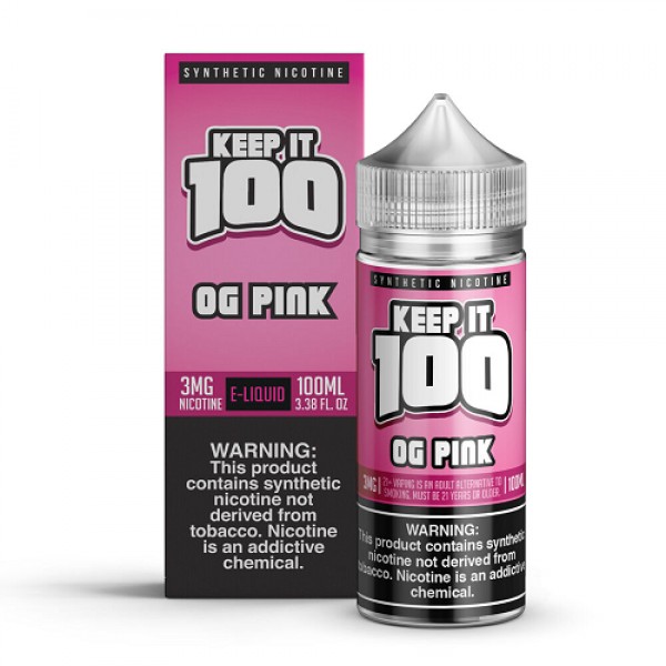OG Pink Synthetic Nicotine 100ml Vape Juice - Keep It 100