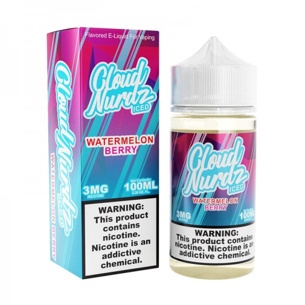 Watermelon Berry Iced 100ml Vape Juice - Cloud Nurdz