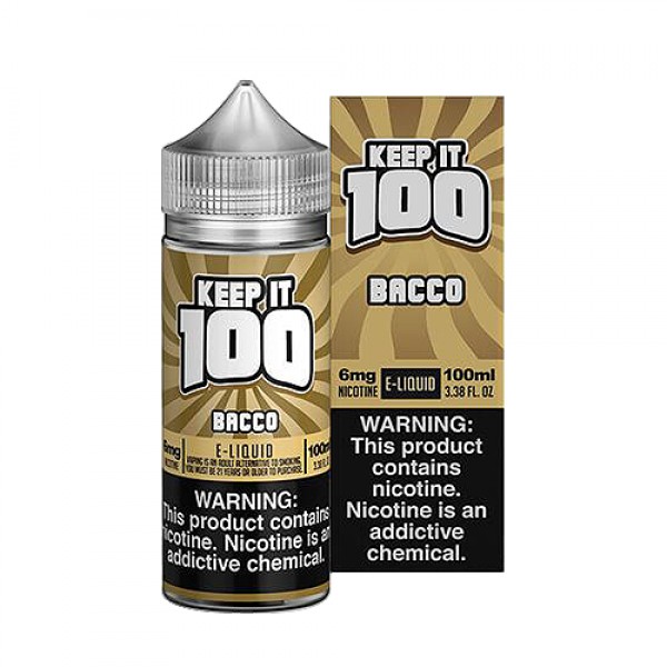 Bacco 100ml Synthetic Nicotine Vape Juice - Keep It 100