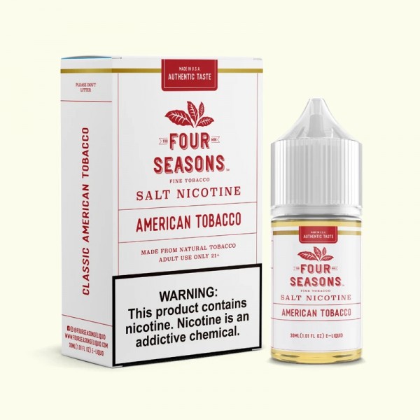 Four Seasons E-Liquids American Tobacco 30ml Nic Salt Vape Juice