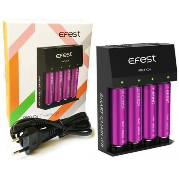 Efest PRO C4 Charger - 4 Bay Lithium Charger