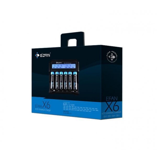 E-Fan X6 6 Bay Battery Charger