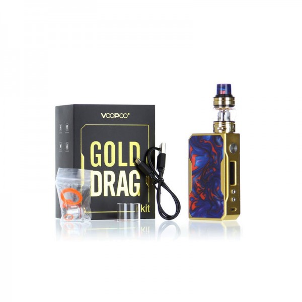 VooPoo Golden Drag 157W Kit with Uwell Valyrian Tank