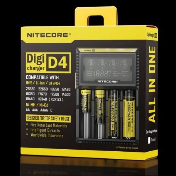 Digicharger D4 Charger - Nitecore (Four-Slot)