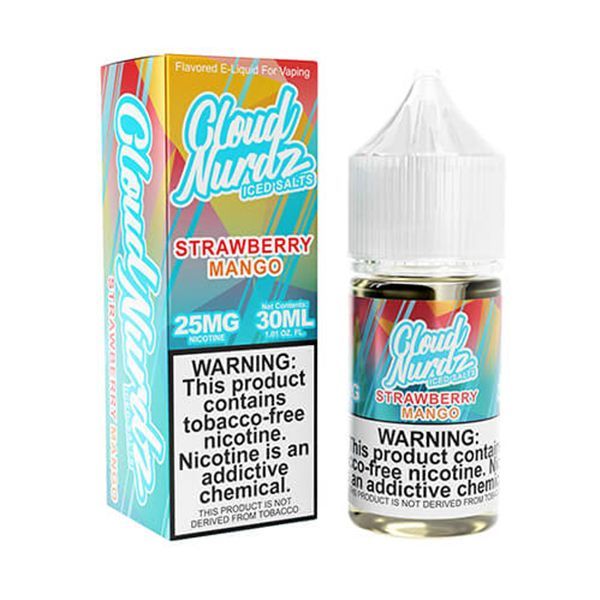 Strawberry Mango Iced 30ml TF Nic Salt Vape Juice - Cloud Nurdz