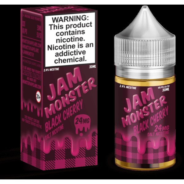 Jam Monster Black Cherry 30ml Nic Salt Vape Juice