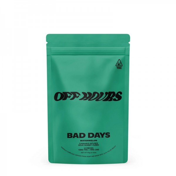 Bad Days Off Hours: D9 + CBD 200mg Sour Gummies (10x Pack)