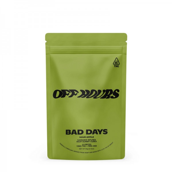 Bad Days Off Hours: D9 + CBD 200mg Sour Gummies (10x Pack)