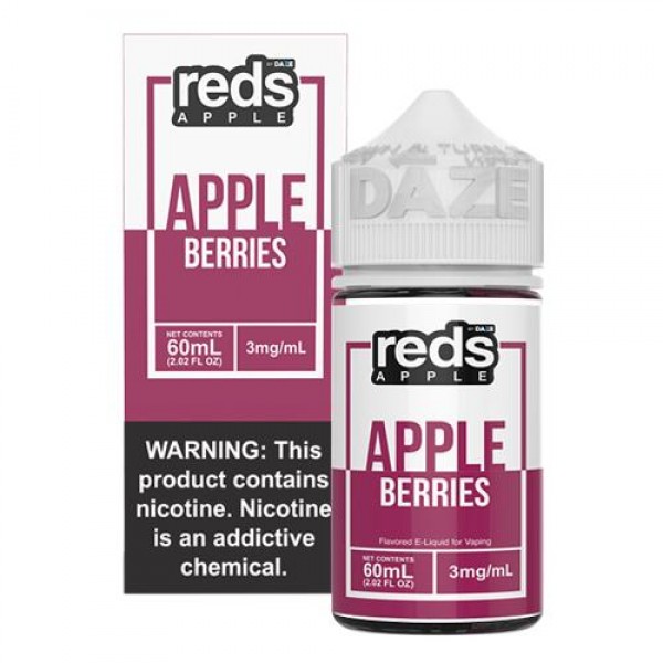 7 Daze Reds Apple EJuice - Berries 60ml Vape Juice