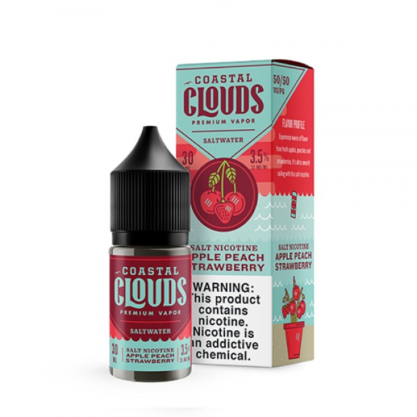 Coastal Clouds Citrus Peach (Sugared Nectarine) 30ml Nic Salt Vape Juice