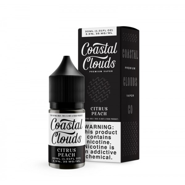 Coastal Clouds Citrus Peach (Sugared Nectarine) 30ml Nic Salt Vape Juice