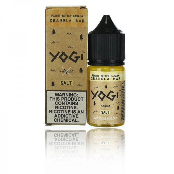 Yogi Salts Peanut Butter Banana Granola Bar 30ml Nic Salt Vape Juice