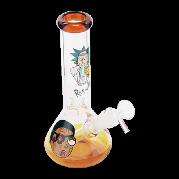 Rick & Morty Glass Beaker Bong Default Title