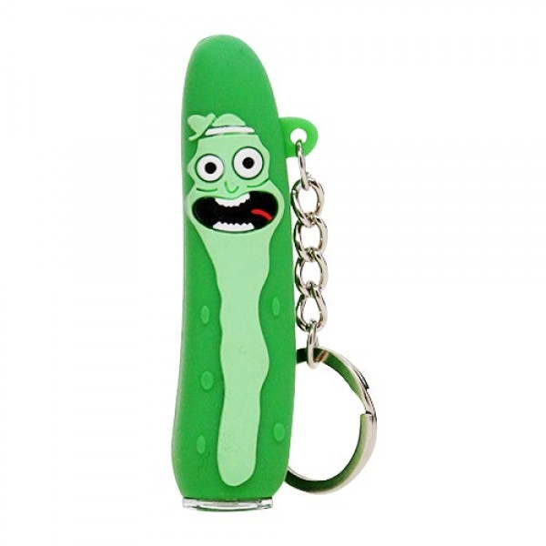 Mini Pickle Rick Keychain Chillum