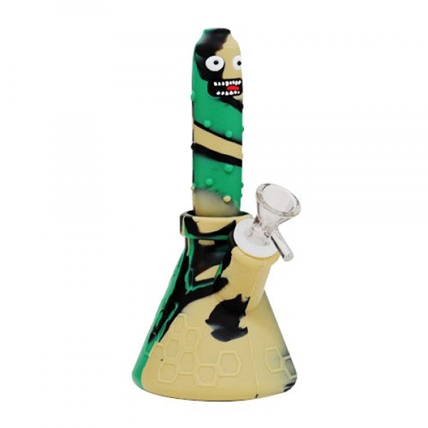 Pickle Rick Silicone Bong