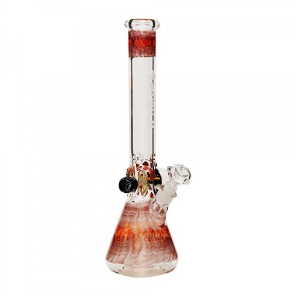 AMG 18" Glass Beaker Bong w- Accents (7mm Thick)