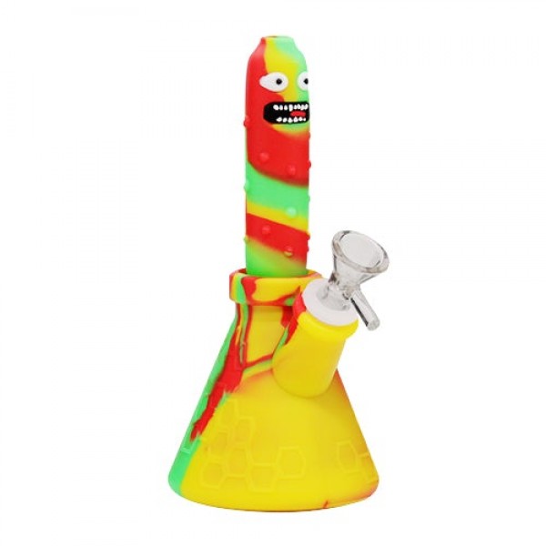 Pickle Rick Silicone Bong