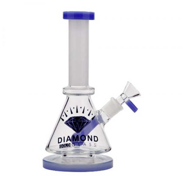 Diamond Glass 5" Triangular Mini Beaker Bong Default Title