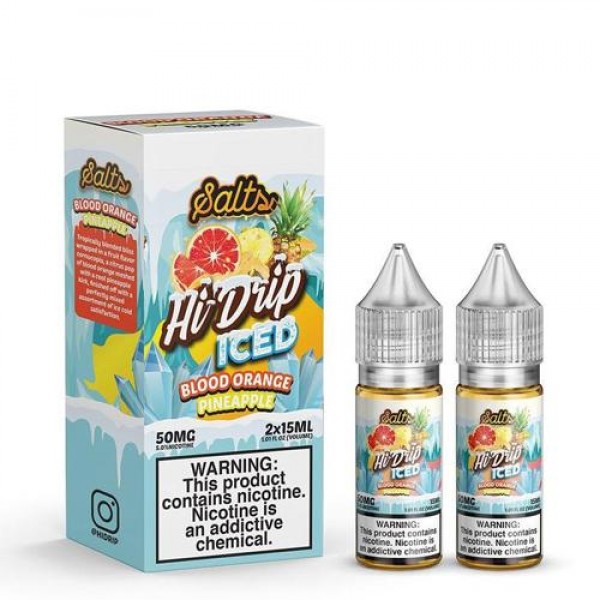 Hi-Drip Salts Blood Orange Pineapple Iced 30ml Nic Salt Vape Juice