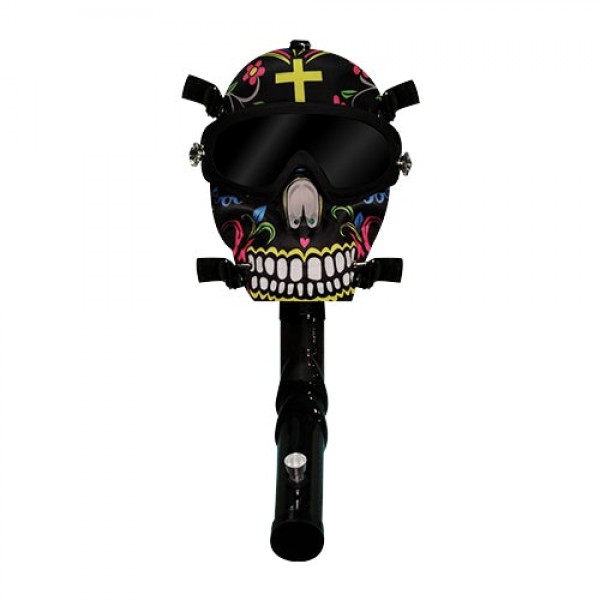 Skull Gas Mask Bong