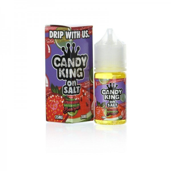 Candy King On Salt Strawberry Watermelon Bubblegum 30ml Nic Salt Vape Juice