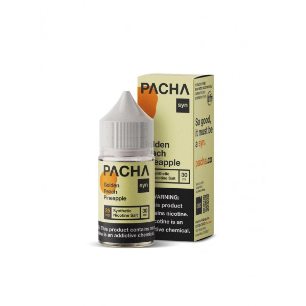 PACHA syn Golden Peach Pineapple 30ml Nic Salt Vape Juice - Pachamama