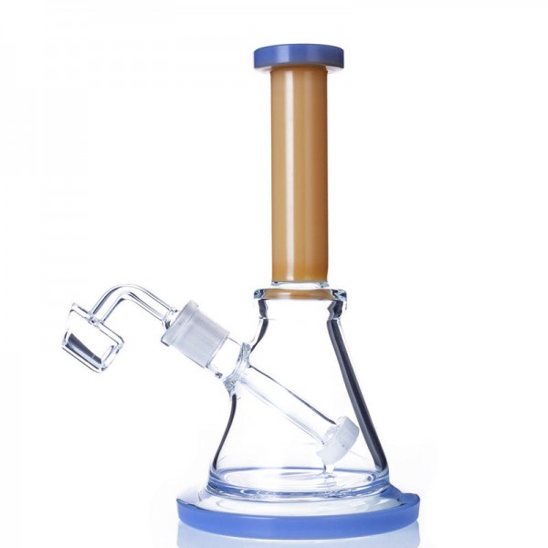 8" Triangular Bong w- Built-In Downstem