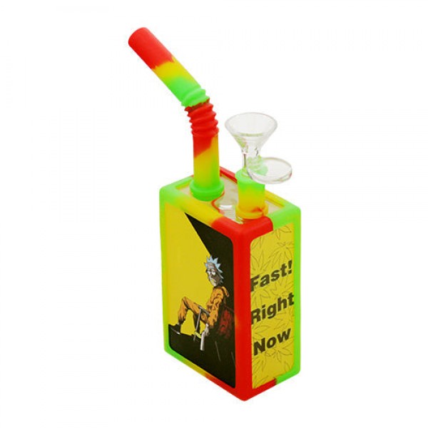 Cartoon Juice Box Silicone Bong