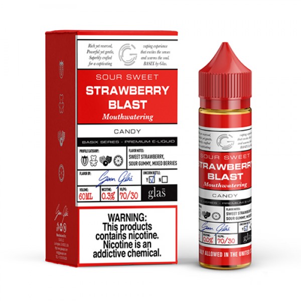 Basix Series by Glas Vapors -Strawberry Gummy Vape Juice (60mL)