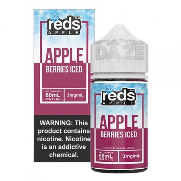 7 Daze Reds Apple EJuice - Berries ICED 60ml Vape Juice