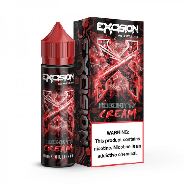 Alt Zero and Excision Vape Juice Robokitty Cream 60ml