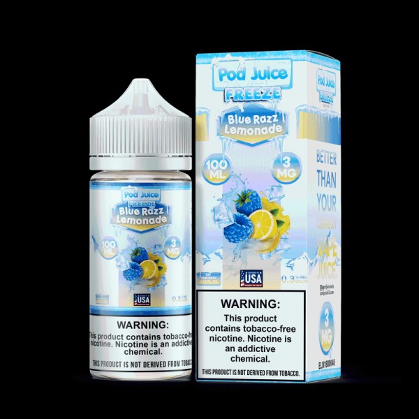 Pod Juice Freeze Blue Razz Lemonade TF 100ml Vape Juice