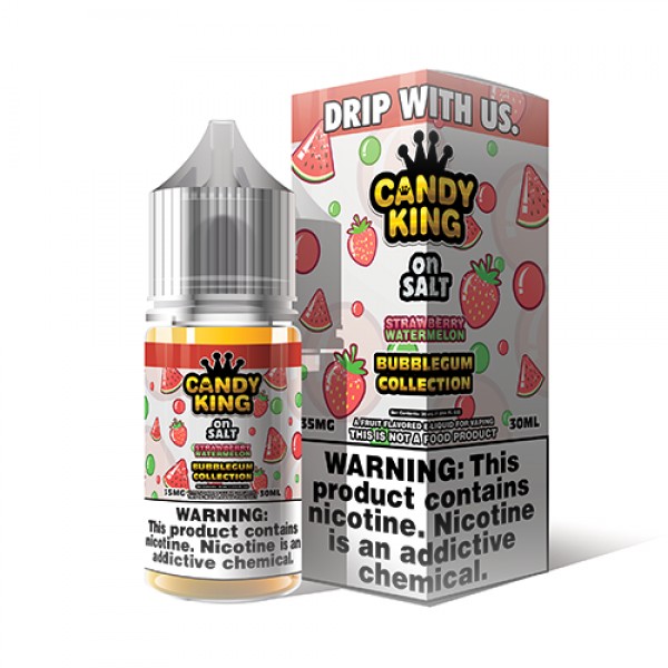 Candy King Bubblegum Salt Strawberry Watermelon 30ml Nic Salt Vape Juice