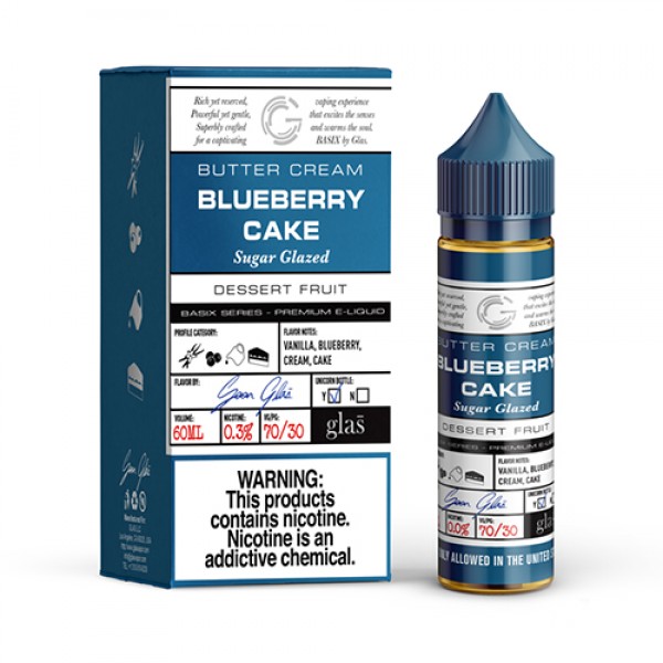 Basix Series by Glas Vapors - Blueberry Cake Vape Juice (60mL)