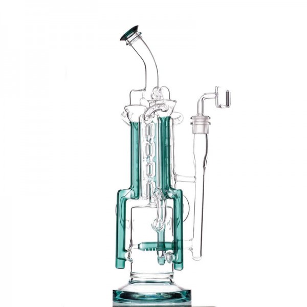 14" Mega Scientific Inline to Recycler Bong