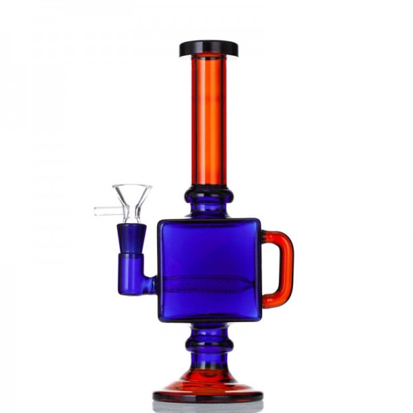 9.5" Square Recycler Dab Rig (Full Color)