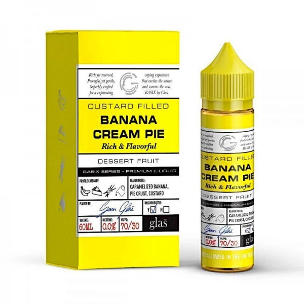 GLAS Basix Banana Cream Pie 60ml Vape Juice