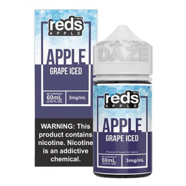 7 Daze Reds Apple EJuice - Grape & Grape ICED (60mL)