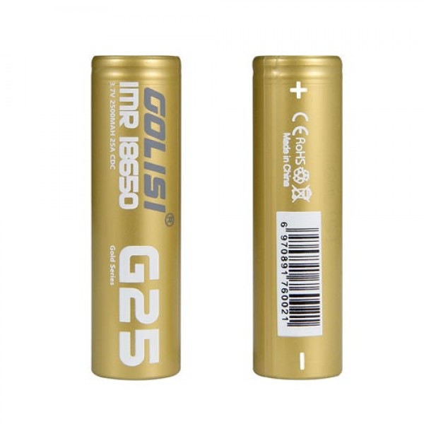 Golisi IMR G25 18650 20A-2500mAh Battery Default Title