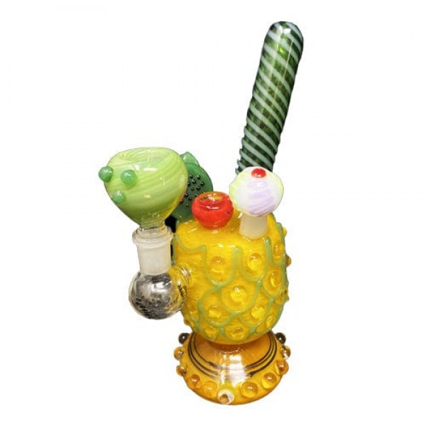 Heady Handmade Glass Pineapple Bong